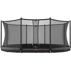 BERG Trampolin Grand Favorit InGround 520 Grey inkl. Sicherheitsnetz Comfort