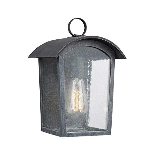 Feiss Hodges S Outdoor Wandlamp Ash Zwart