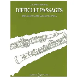 Difficult Passages für Oboe (Oboe d/'amore/ Oboe da caccia), Fachbücher von Johann Sebastian Bach