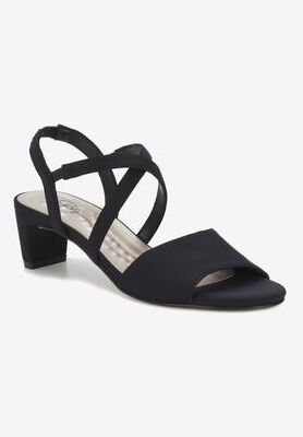 Women's Liza Sandal by Ros Hommerson in Black Micro (Size 8 1/2 M)