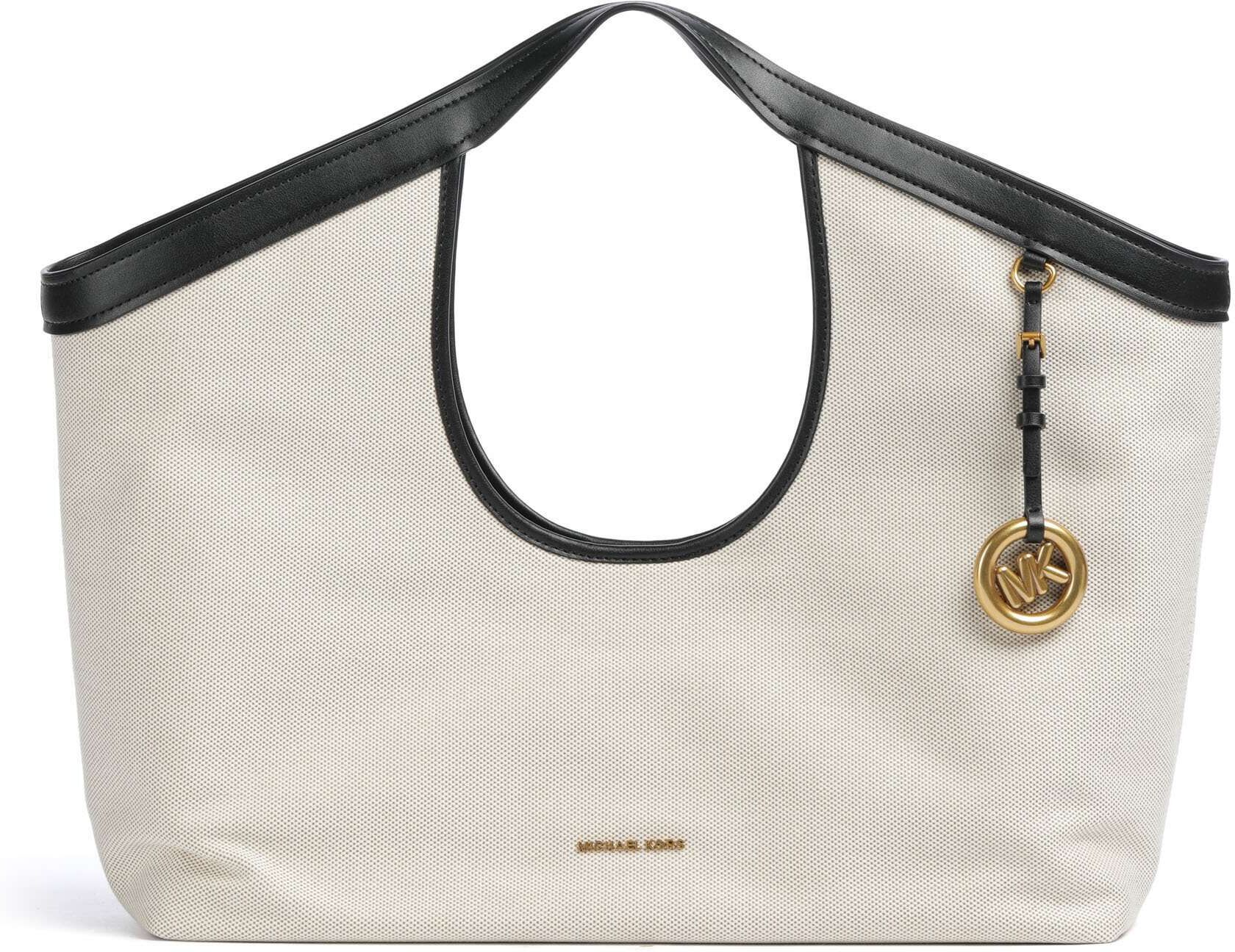 Michael Kors Haddie Large Handtasche, beige,schwarz
