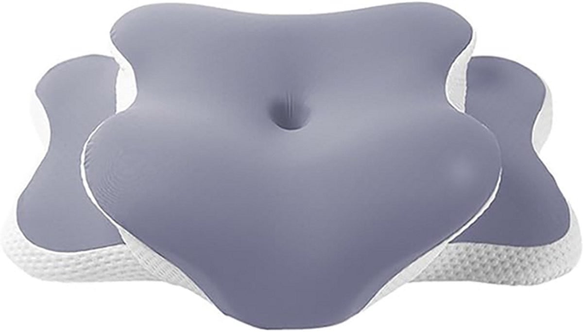 COOAU Butterfly Memory Foam Nekkussen - Orthopedisch en Ergonomisch Vlindervormig Nekkussen - Blauw - B/D/H: 65 x 39.7 x 11 cm