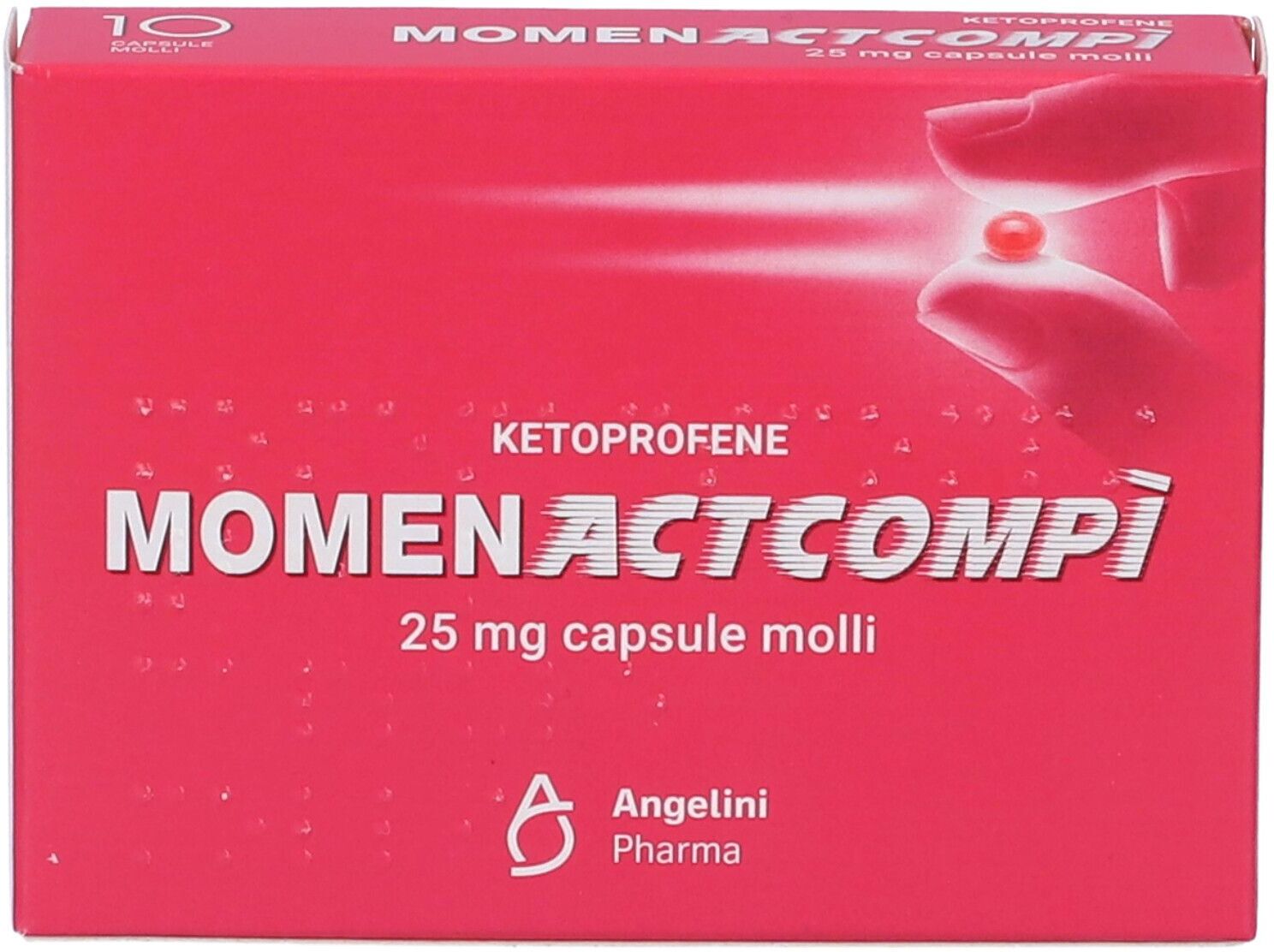 ANGELINI PHARMA ITALIA SpA Angelini, MomenActCompì 25mg, 10 Capsule Molli