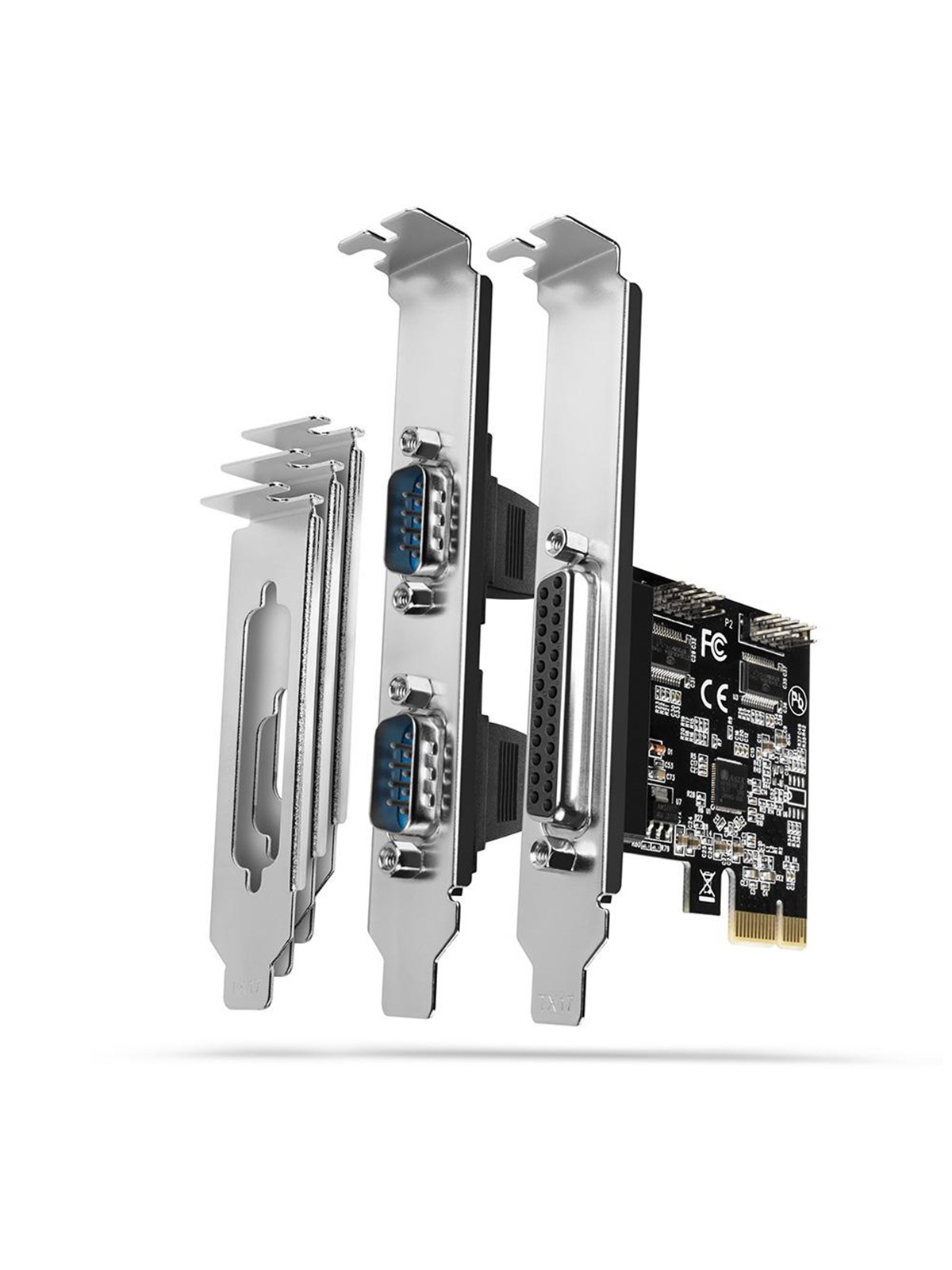 AXAGON 1 Parallel-Port DB25 + 2 RS-232 Serielle Ports DB9 PCI-Expresss Karte