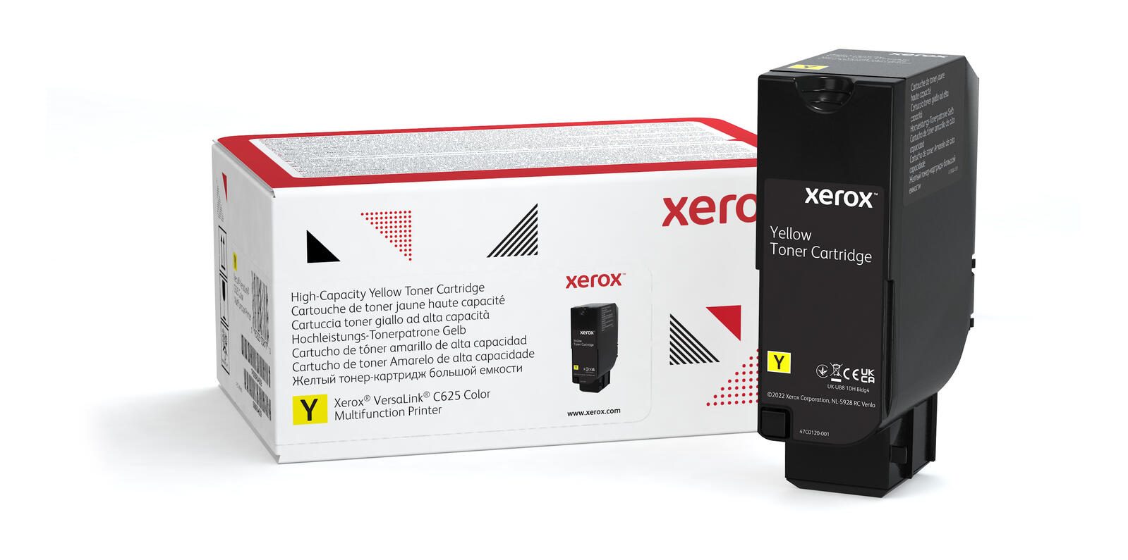 Xerox Original C625 Toner hohe Kapazität - gelb 16.000 Seiten (006R04639)