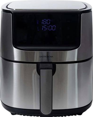 Gastronoma 18290010 Heißluft-Fritteuse 8l 1800W Umluft-Funktion, Überhitzungsschutz Silber, Schwarz