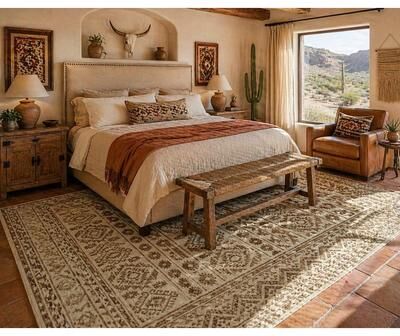 Mayberry Rug American Destination Meridian Ivory Lodge Area Rug
