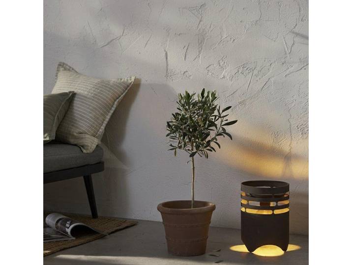 Star Trading LED-Solarleuchte Marron 25 cm Metall braun