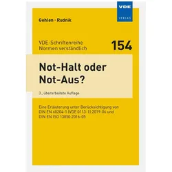 Not-Halt oder Not-Aus?, Fachbücher von Siegfried Rudnik, Patrick Gehlen