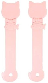Inspired Finds Long Handle Cat Treat Spoon For Lickable Wet Food & Puree Feeding pink 2pcs