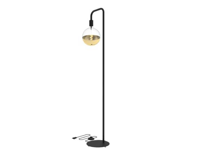 CALEX Stehlampe U-Line, 155 cm hoch, E27-Fassung, ohne Leuchtmittel, Industrie-Stil, Schwarz