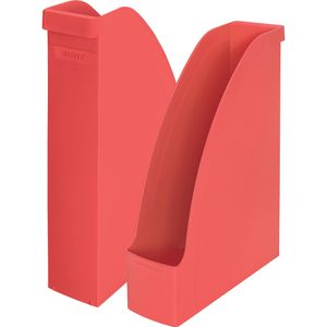 Leitz Stehsammler 2476-50-20, recycle, A4, Recycling-Plastik, rot