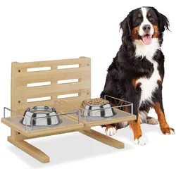 Relaxdays Hunde-Futterstation (100 cl), Futternapf