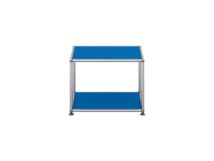 USM Haller Beistelltisch M22 enzianblau offen T 523 cm 52.3x39x52.3