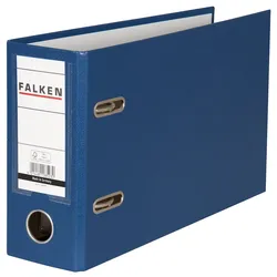 Falken 11285780 10x PP-Ordner A5 quer, Rücken 80mm - Blau