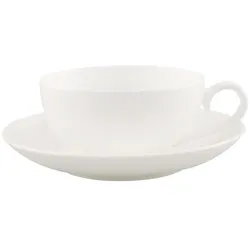TEETASSE MIT UNTERTASSE Royal weiß 120 ml