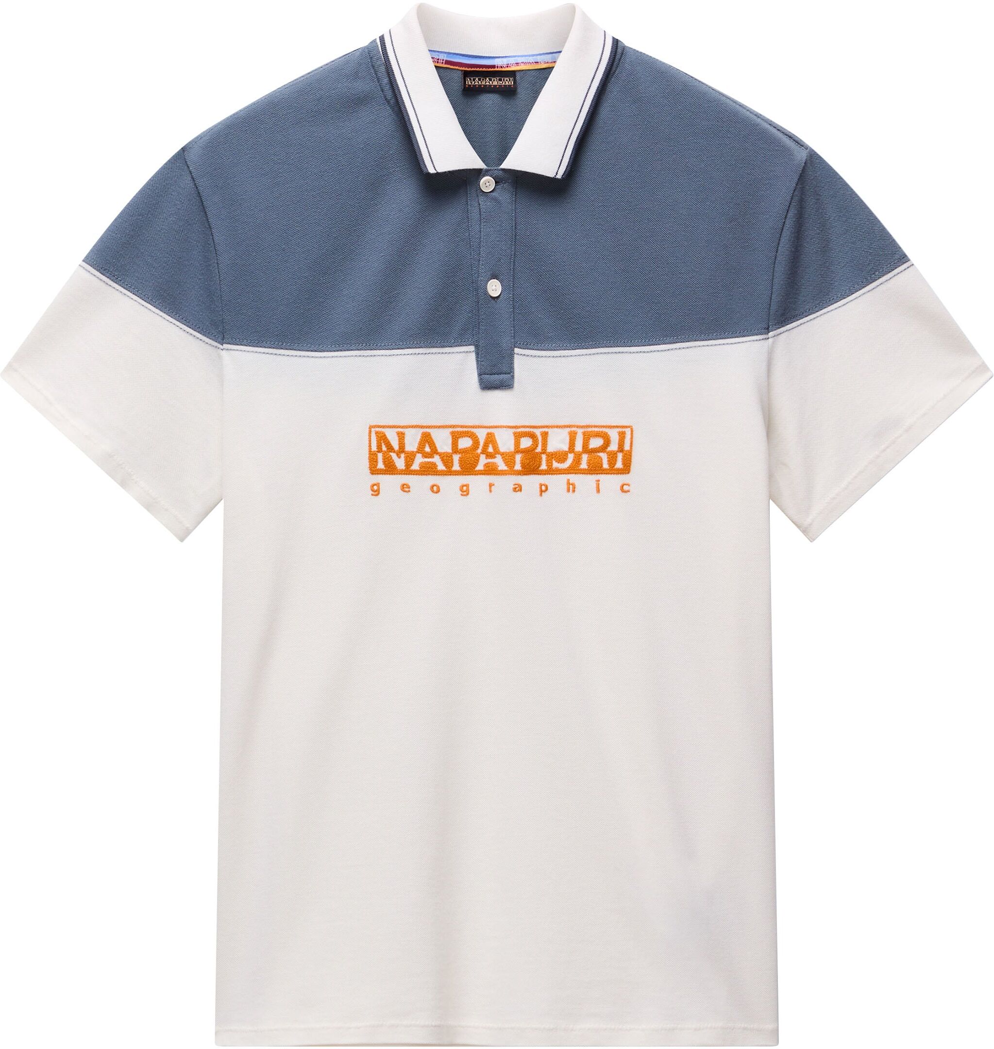 Poloshirt NAPAPIJRI "E-SATURNIA SS", Herren, Gr. XL, weiss (weiß whisper), Piqué, Obermaterial: 100% Baumwolle, mehrfarbig, normal, Rundhals, eingesetzt angesetztes Bündchen, Shirts Poloshirt, mit kurzer Knopfleiste, aus Piqué-Material aus Baumwolle weiß 
