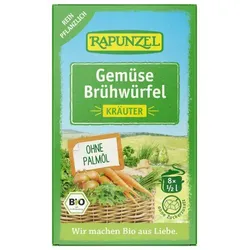 Rapunzel Gemüse-Brühwürfel mit Kräutern, mit Bio-Hefe bio (8St)