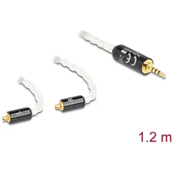 Delock Audio Kabel 2,5 mm 4 Pin Klinkenstecker zu 2 x MMCX Stecker 1,20 m