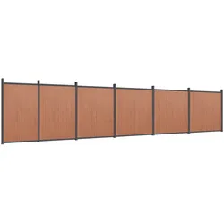 vidaXL Zaunelement Braun 1045x186 cm WPC