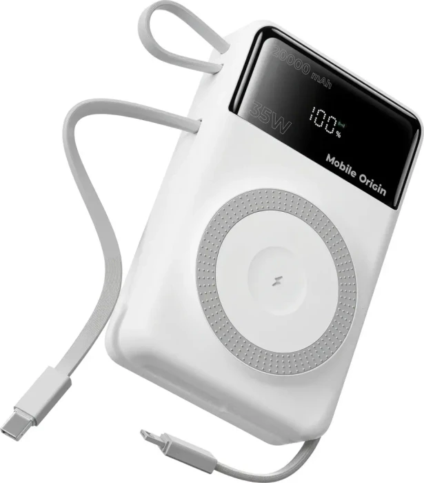 Mobile Origin 35 W PD 20 000 mAh Display PowerBank PB15 MagSafe Compatible