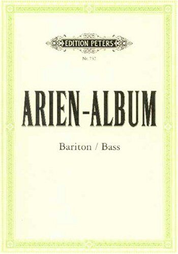 Alfred Dörffel - Arien-Album - Berühmte Arien für Bariton und Bass: mit Klavierbegleitung - Preis vom 09.10.2026 07:28:09 h