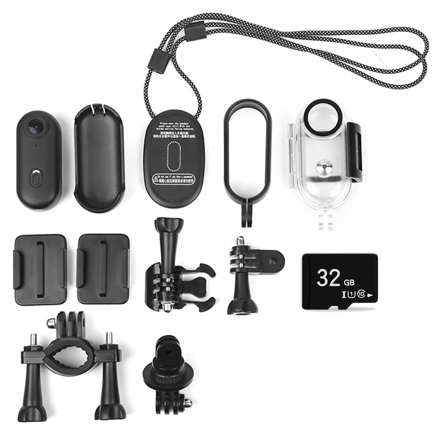 Cocosity Mini-actiecamera 1080p met Wi-Fi, 120° groothoeklens en waterdichte behuizing