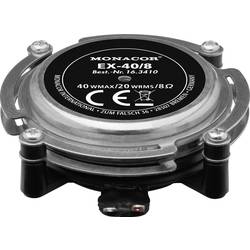 Monacor EX-40/8 Körperschall-Lautsprecher 40 W 8 Ω Metall, Schwarz 1 St. 16.3410