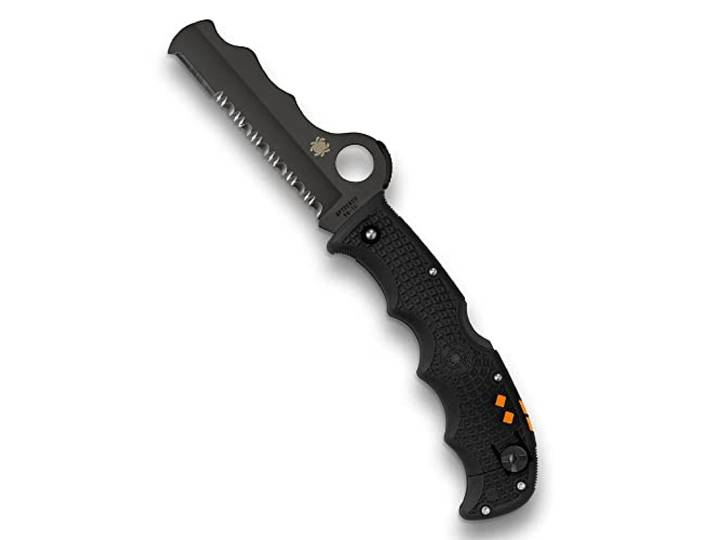 Spyderco Assist C79PSBBK Leichtes Messer mit 9,4 cm langer VG-10-Stahlklinge und schwarzem, leichtem FRN-Griff – CombinationEdge