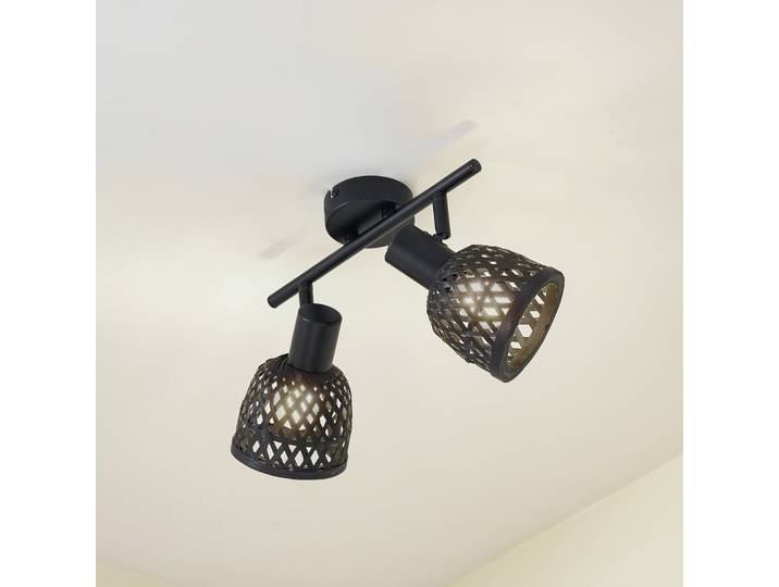 Eskil 2 Plafonnier Noir - Lindby - Salle à manger - Moderne - Bambou - Multi-ampoules