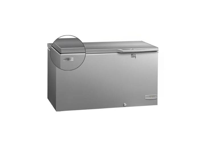 GGM Gastro Tiefkühltruhe 1500 mm 388 L Edelstahldeckel Ideal für den Dauereinsatz, leichte Reinigung, abschließbar, effiziente LED-Beleuchtung, inklusive praktischem Zubehör