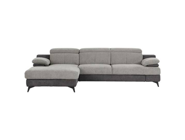 Ecksofa Titus Hellgrau/Dunkelgrau