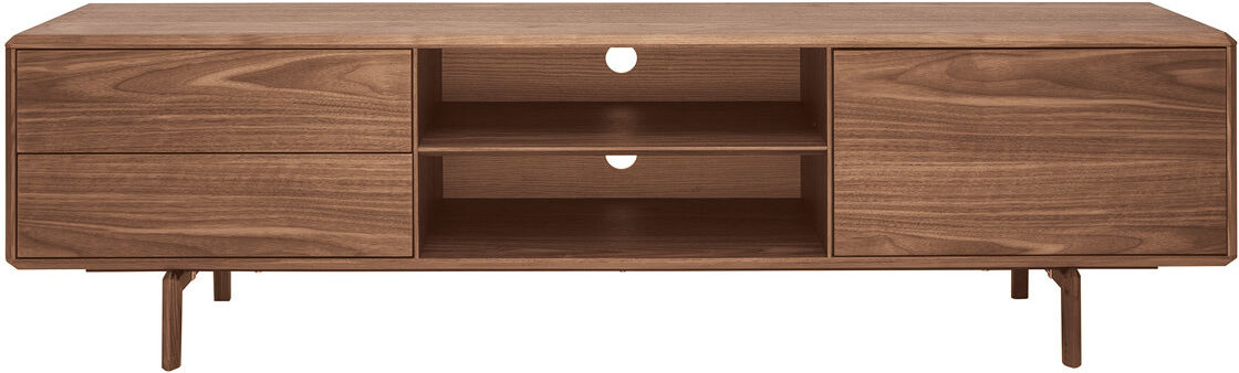 Miliboo TV-Möbel Walnussfurnier mit Stauraum B180 cm SUVA