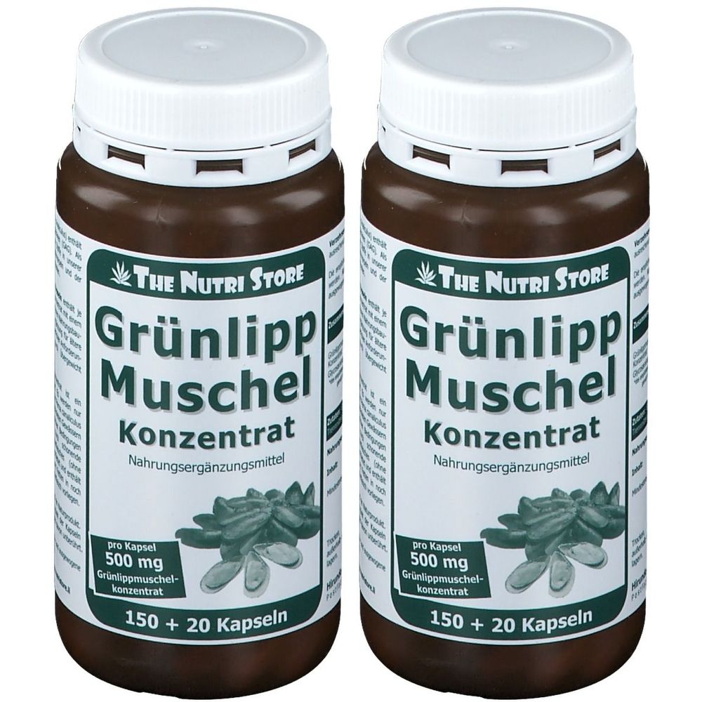 Grünlippmuschel 500 mg Konzentrat Kapseln 2x 2x150 St