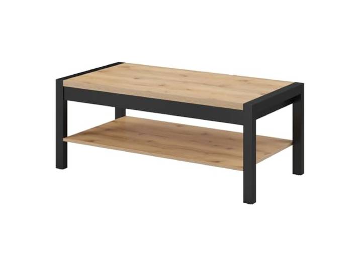 Lomadox Wohnzimmer Couchtisch-83 in Taurus Eiche Nb. mit schwarzem Gestell, B/H/T: ca. 120/48/60 cm