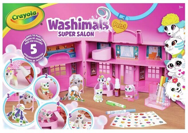 BRINQUEDO CRAYOLA WASHIMALS SALON