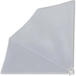 vidaXL Faltbare seitliche Balkonmarkise Grau 140x140 cm Modell Balcon Maxima