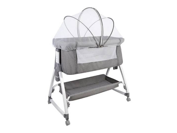 LuxusKollektion Beistellbett Beistellbett 2in1 mit Höhenverstellung