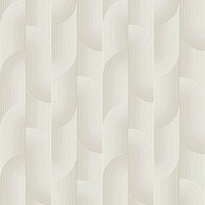 Galerie Wallcoverings Precious Weaves Collection Geometric Swirls Matte Finish Vinyl on Non-Woven Wallpaper Roll