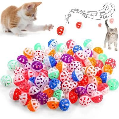 Uplifted Finds Interactive Plastic Rattle Ball Toys With Jingle Bells 12 Pcs