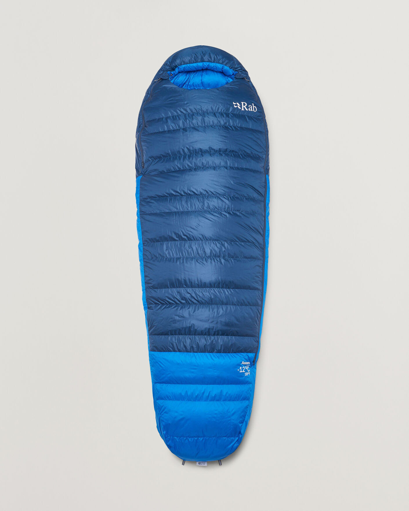 Rab Ascent -12 Sleeping Bag Regular Tempest Blue/Maya Blue men One size Blå