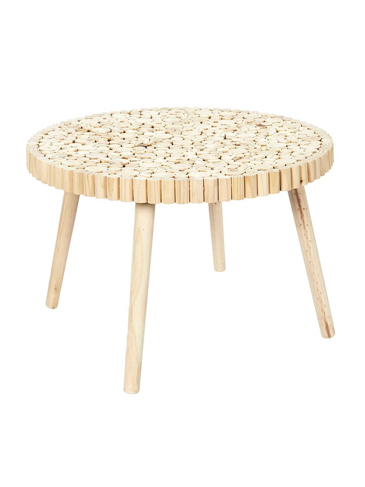 Ethnical Life Couchtisch "Gigogne" in Natur - (H)40 x Ø 60 cm - onesize