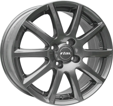 Rial Milano Titanium 7x17 ET 32 4/108 Alufelge Grau