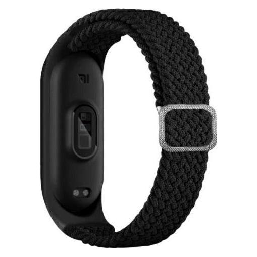 Beline pasek Mi Band 3/4 Textile czarny/black (Textile) (5904422914158)