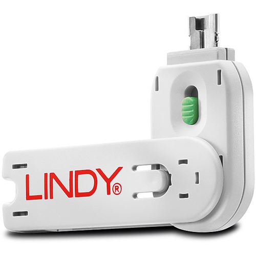 Lindy Schlüssel für USB Port Schloss grün