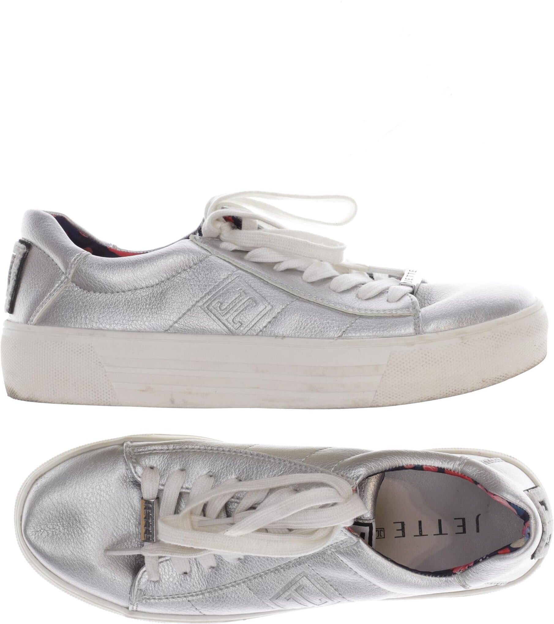 Jette Jette Joop Damen Sneaker, Grau, Gr. EU 39, Kunstleder - Second Hand