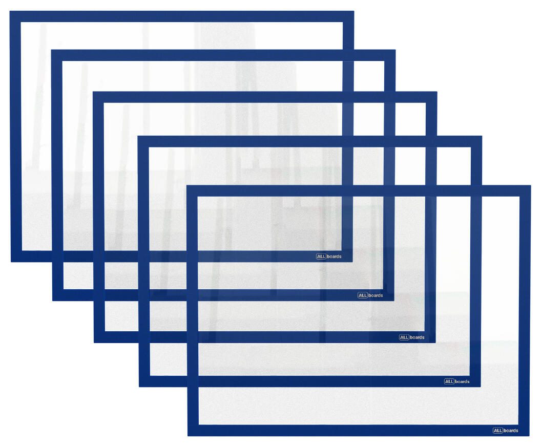ALLboards Magnetrahmen blau A4, 5 St. KPL5-RMA4B