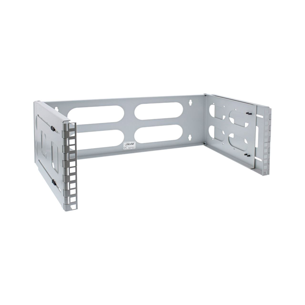 InLine 19" Rack zur Wandmontage, 4HE, 24-40cm Tiefe, grau