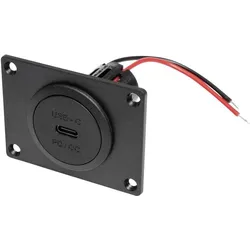 ProCar, Fahrzeug Werkzeug, Power USB-C Einbausteckdose PD/QC ohne LED mit Montageplatte Belastbarkei