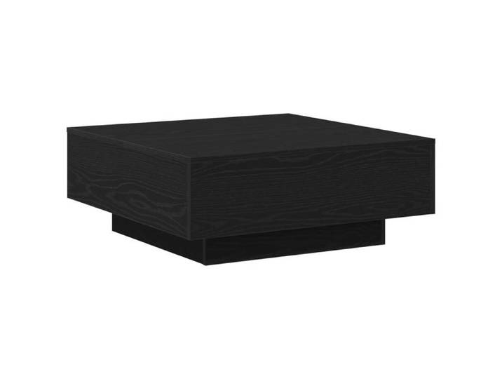 PROMOTION Table Basse Table Canapé Noir Chêne 80x80x31 cm Bois 62915 - BestMeuble